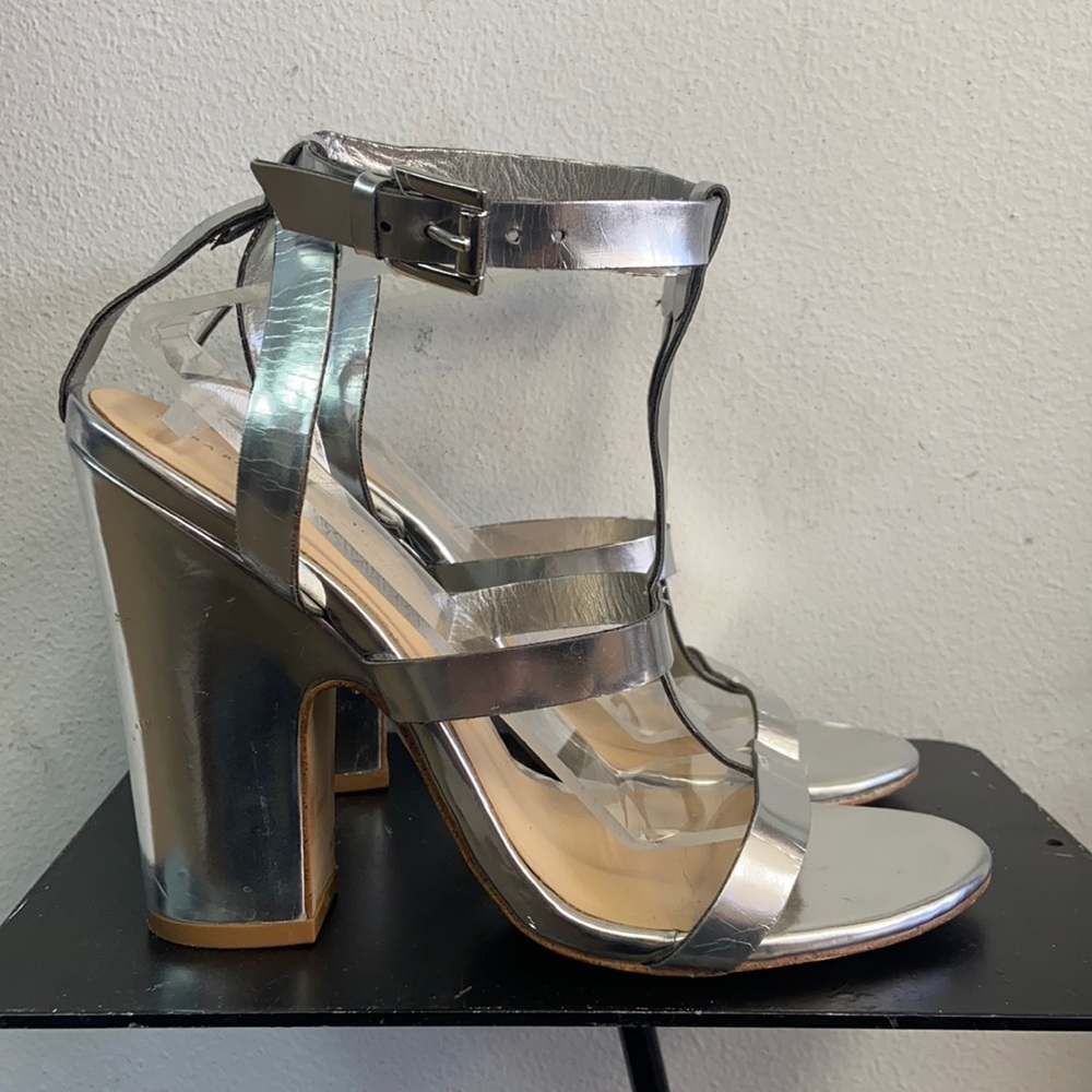 Zara Basic Silver Heel - image 1